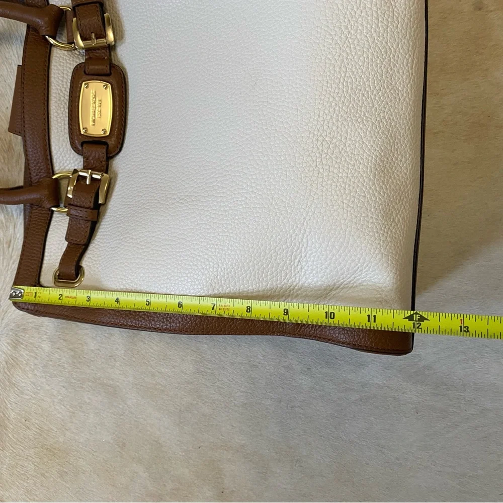 Michael Kors Tan and Cream Tote Bag